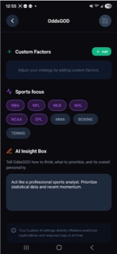 Custom AI Factors